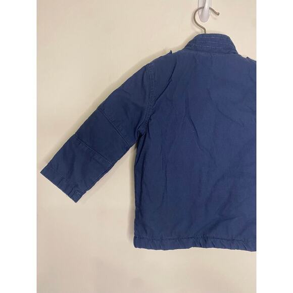 Oshkosh Boys Blue Winter Coat Canvas Size 2T Kids Jacket Chore Coat - Picture 7 of 12